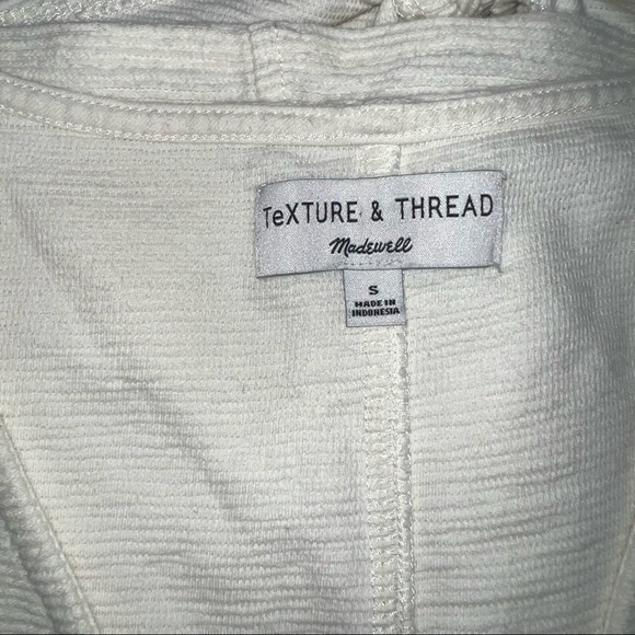 Madewell off white button down sleeveless size s - Picture 7 of 10